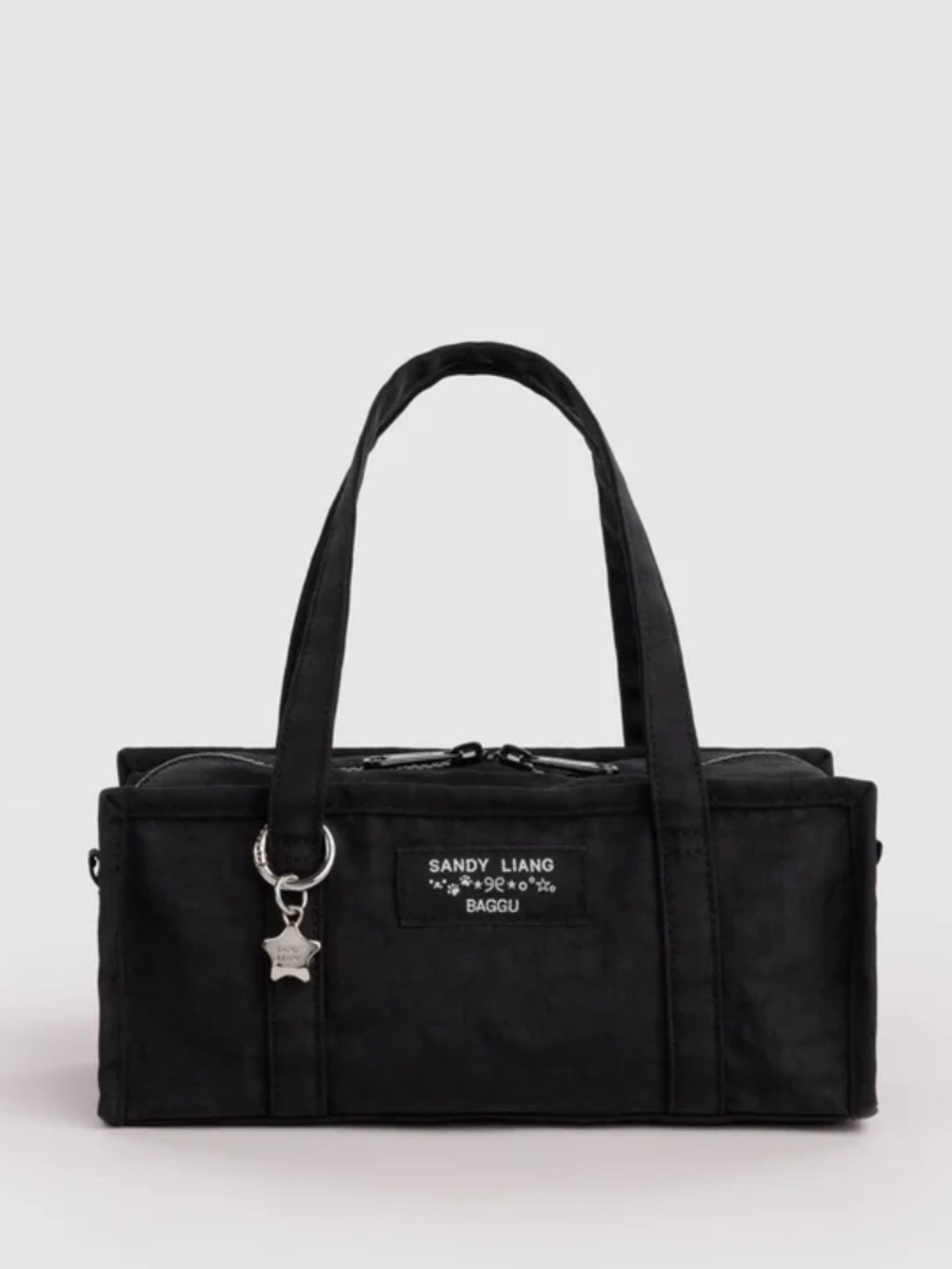 BAGGU Mini Nylon Market Bag In Black